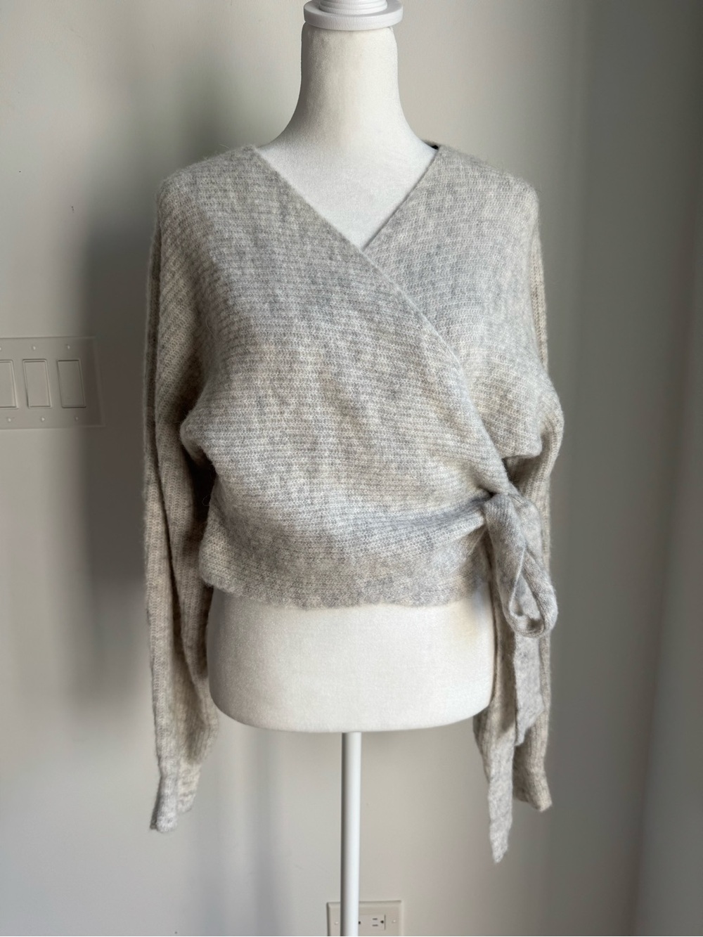LINE THE LABEL Lolita Wrap Sweater Alpaca Wool Blend Women’s S